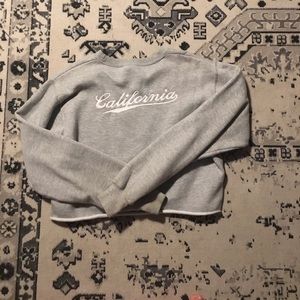 brandy melville cropped sweatshirt w california